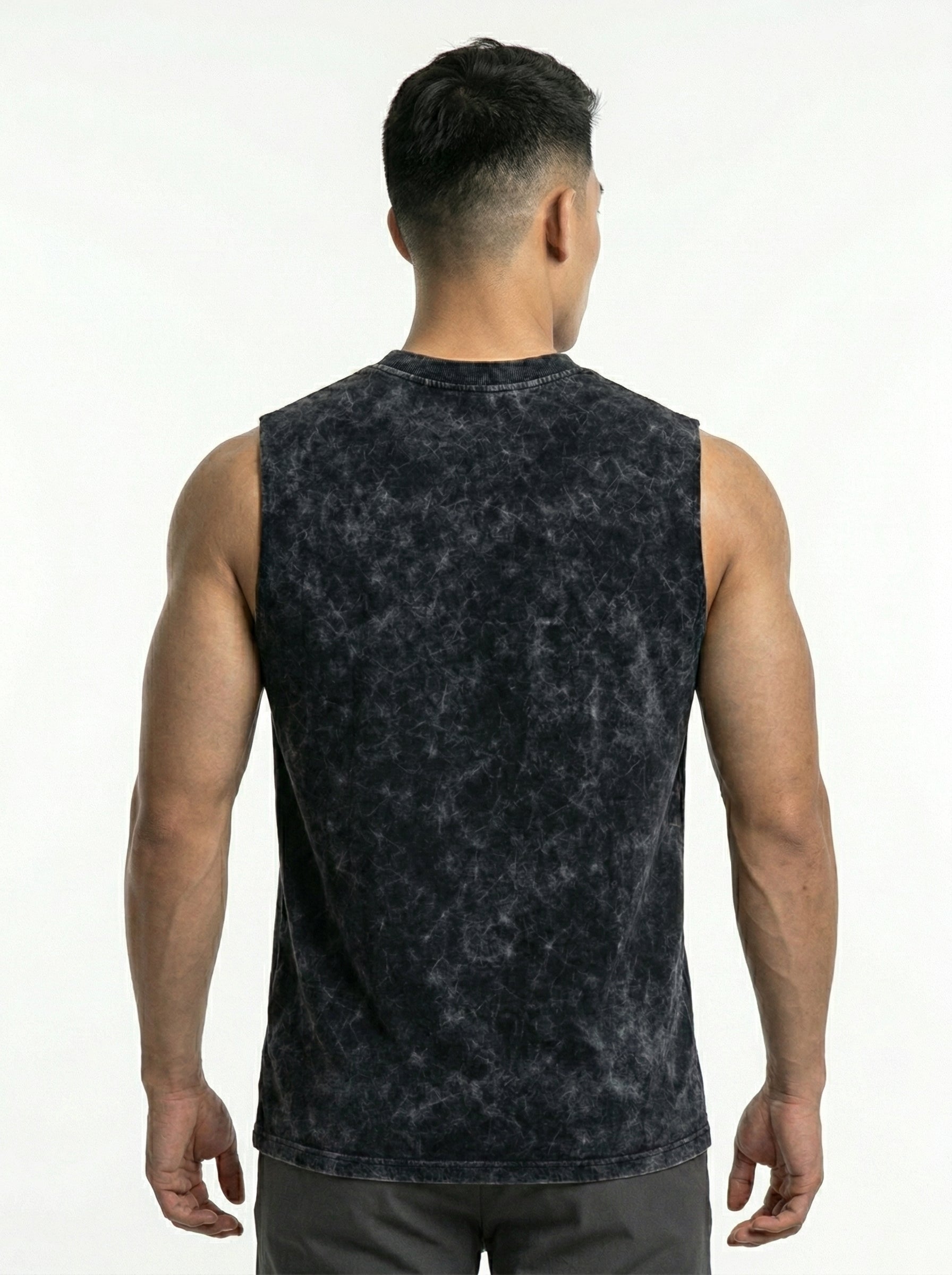 ACIDWASHED BLACK TANKTOP