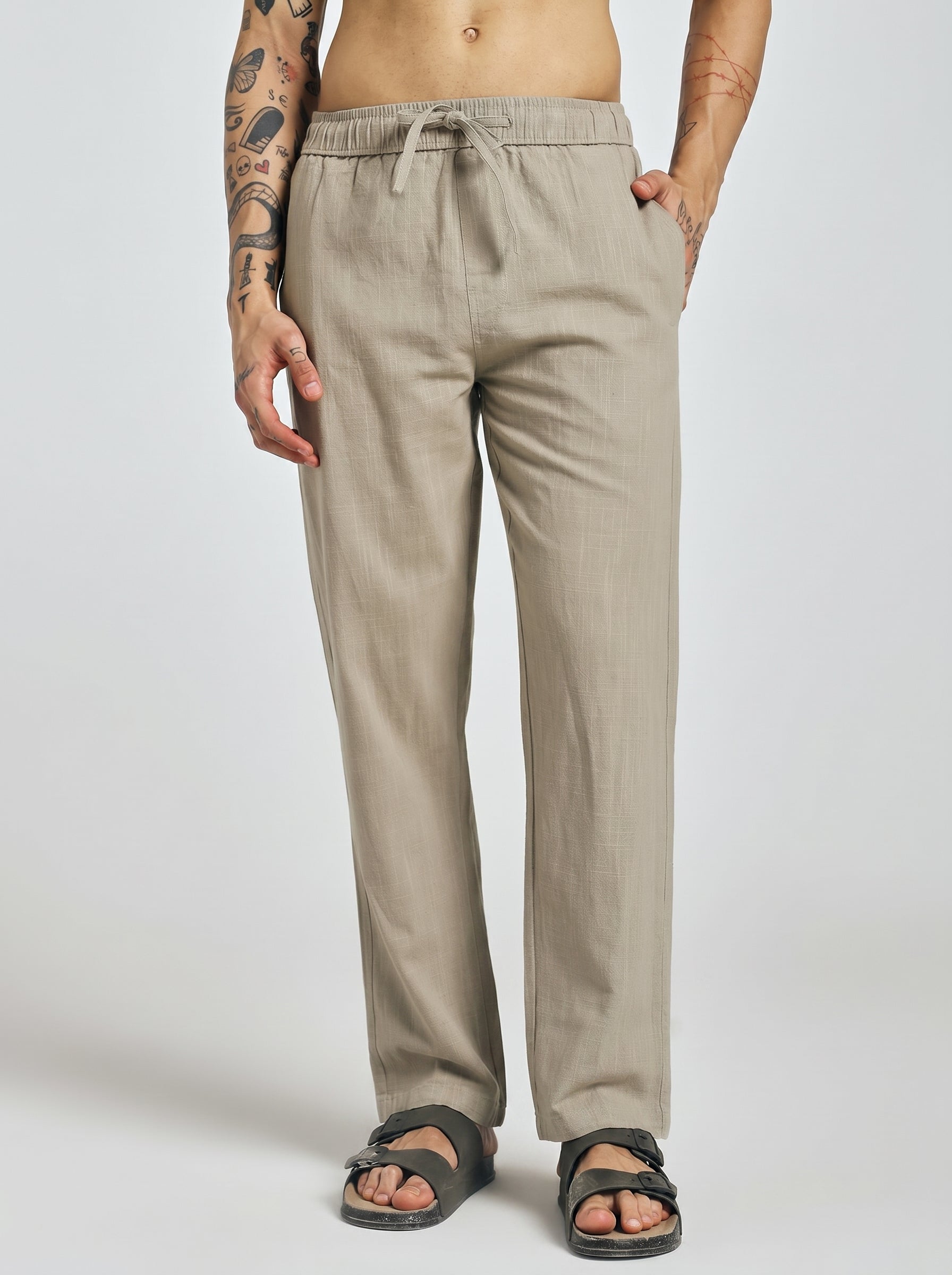 RELAXED LINEN PANT BEIGE