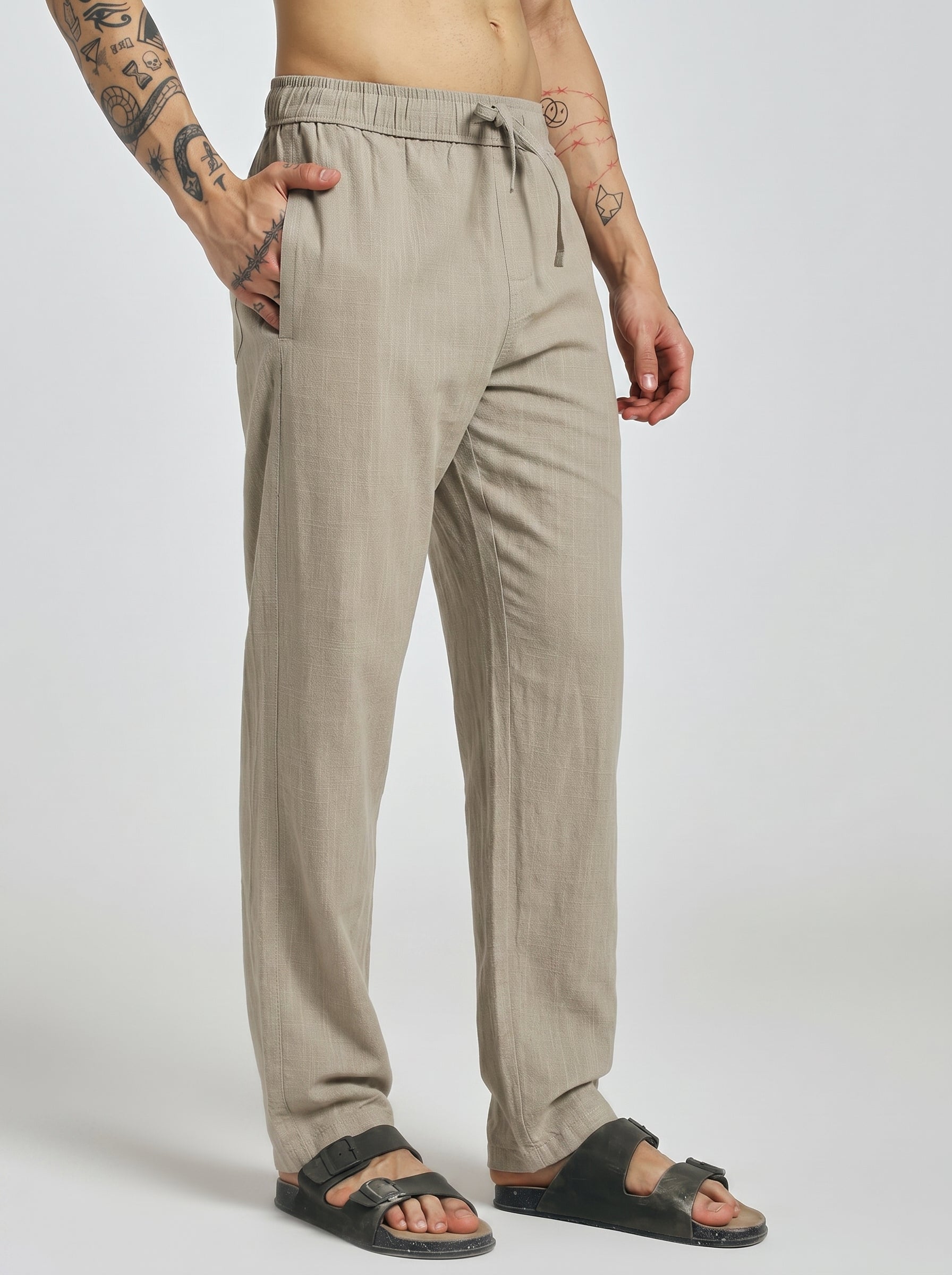 RELAXED LINEN PANT BEIGE