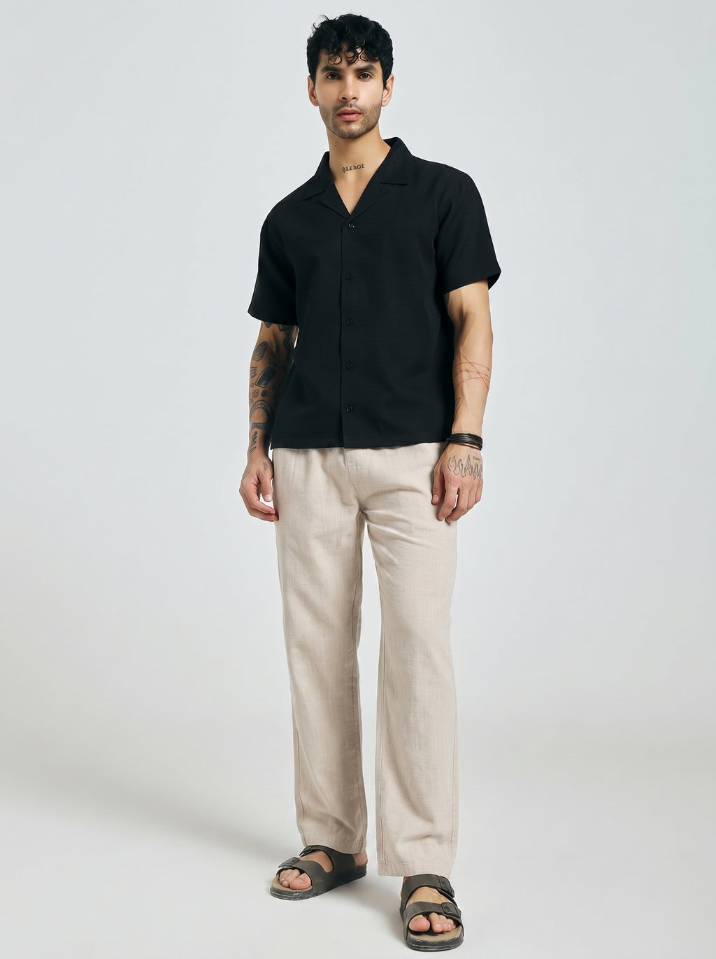 RELAXED LINEN PANT CREAM