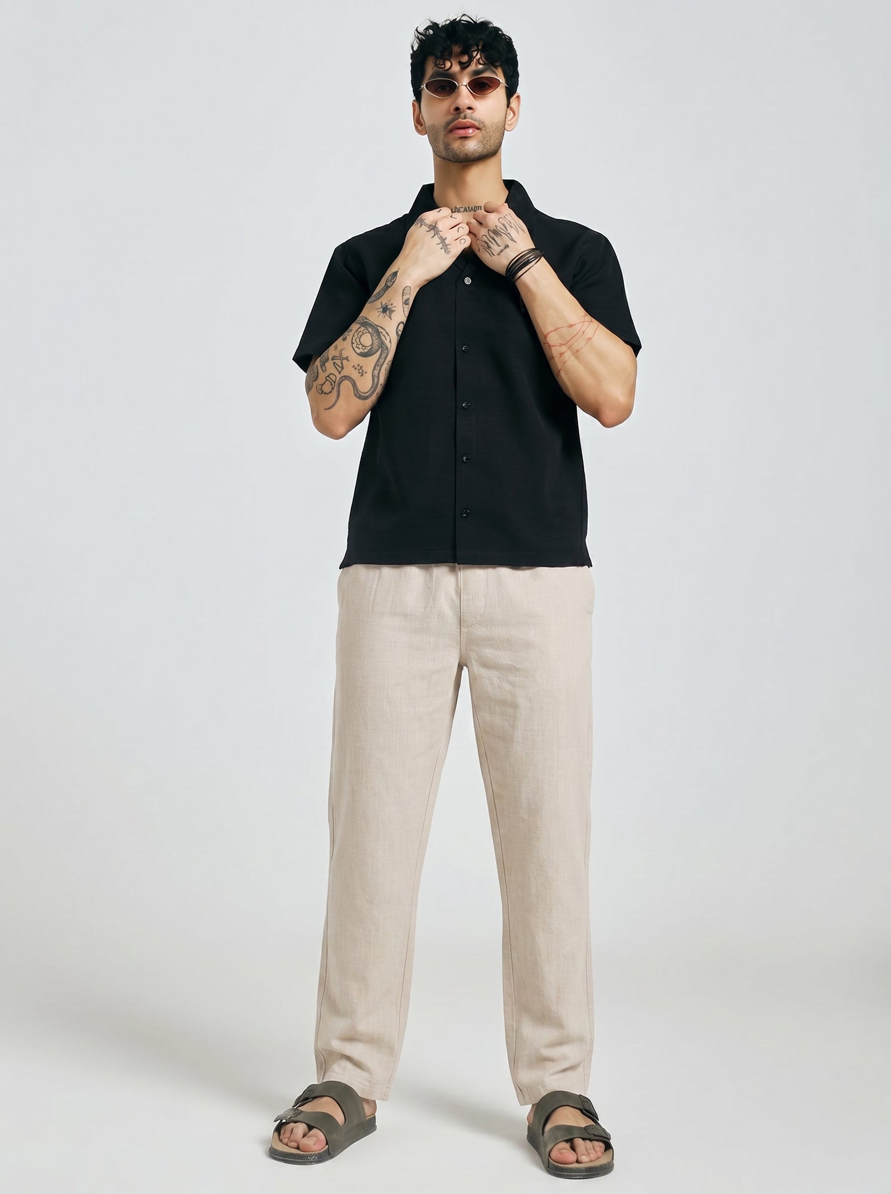 RELAXED LINEN PANT CREAM