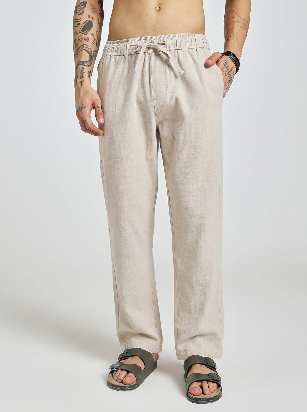 RELAXED LINEN PANT CREAM
