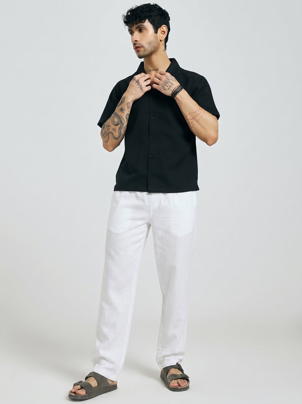 RELAXED LINEN PANT WHITE