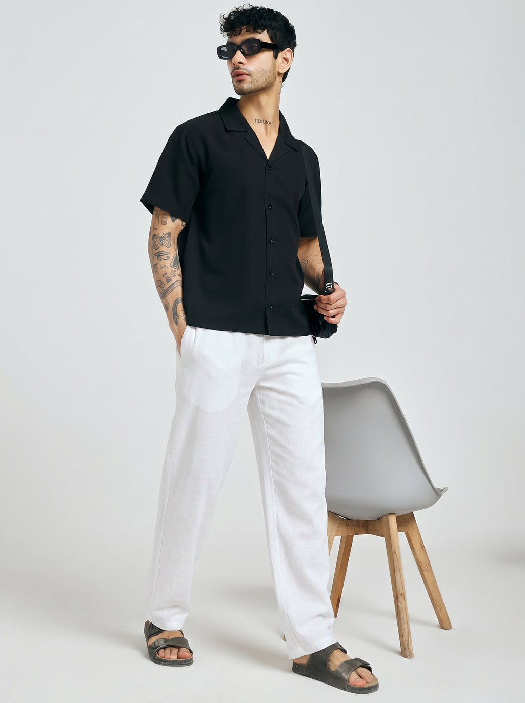 RELAXED LINEN PANT WHITE