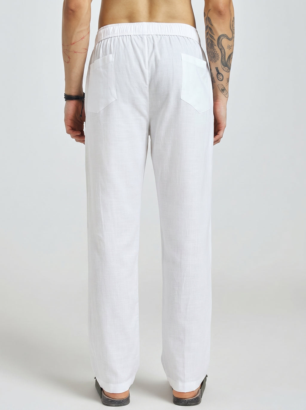 RELAXED LINEN PANT WHITE
