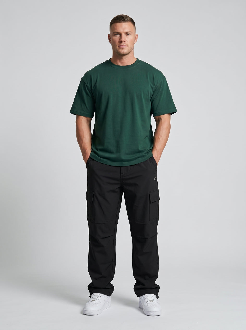 BLACK PARACHUTE CARGO PANTS