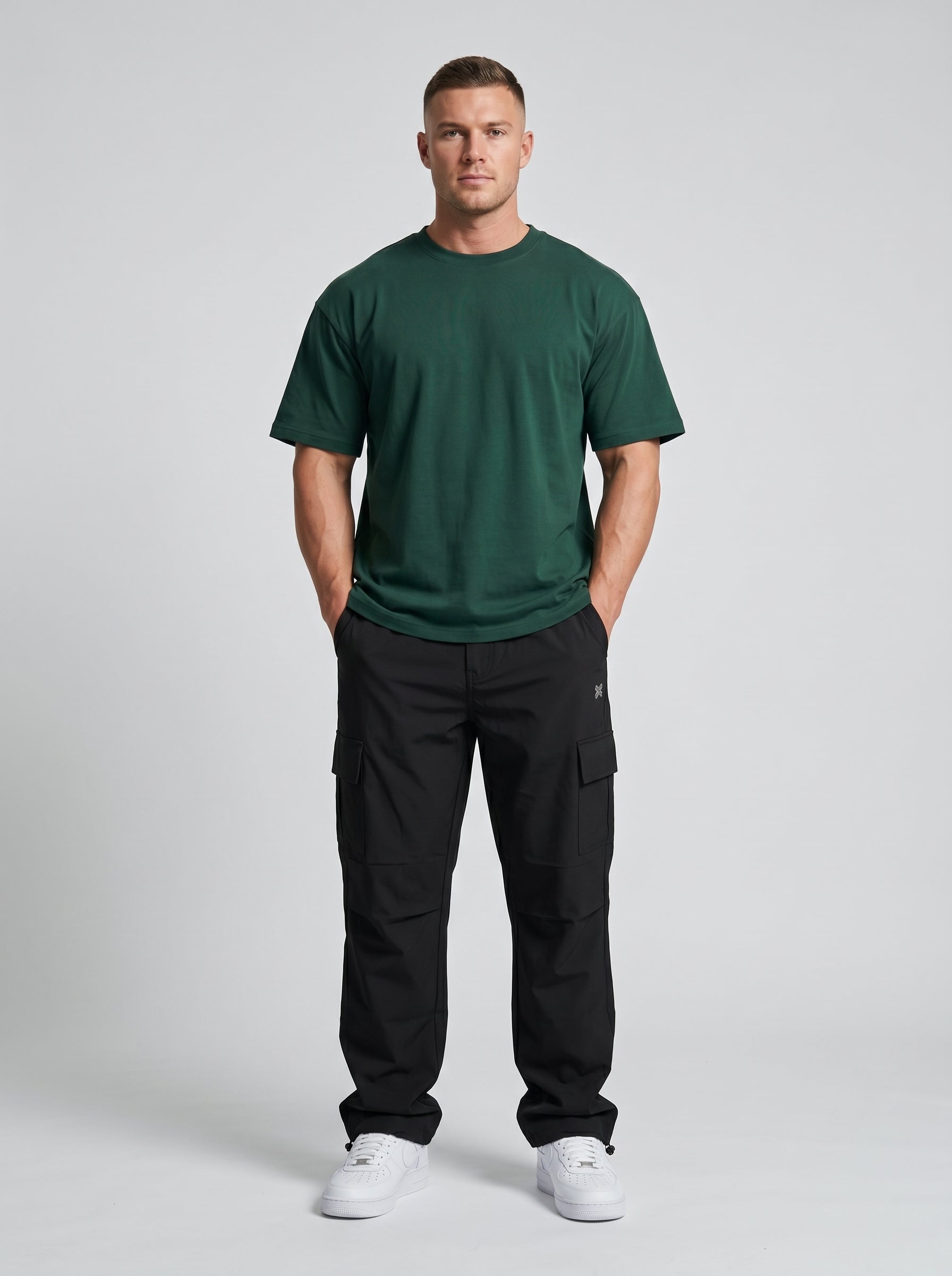 BLACK PARACHUTE CARGO PANTS