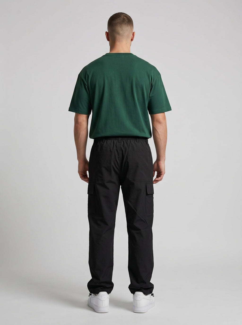 BLACK PARACHUTE CARGO PANTS