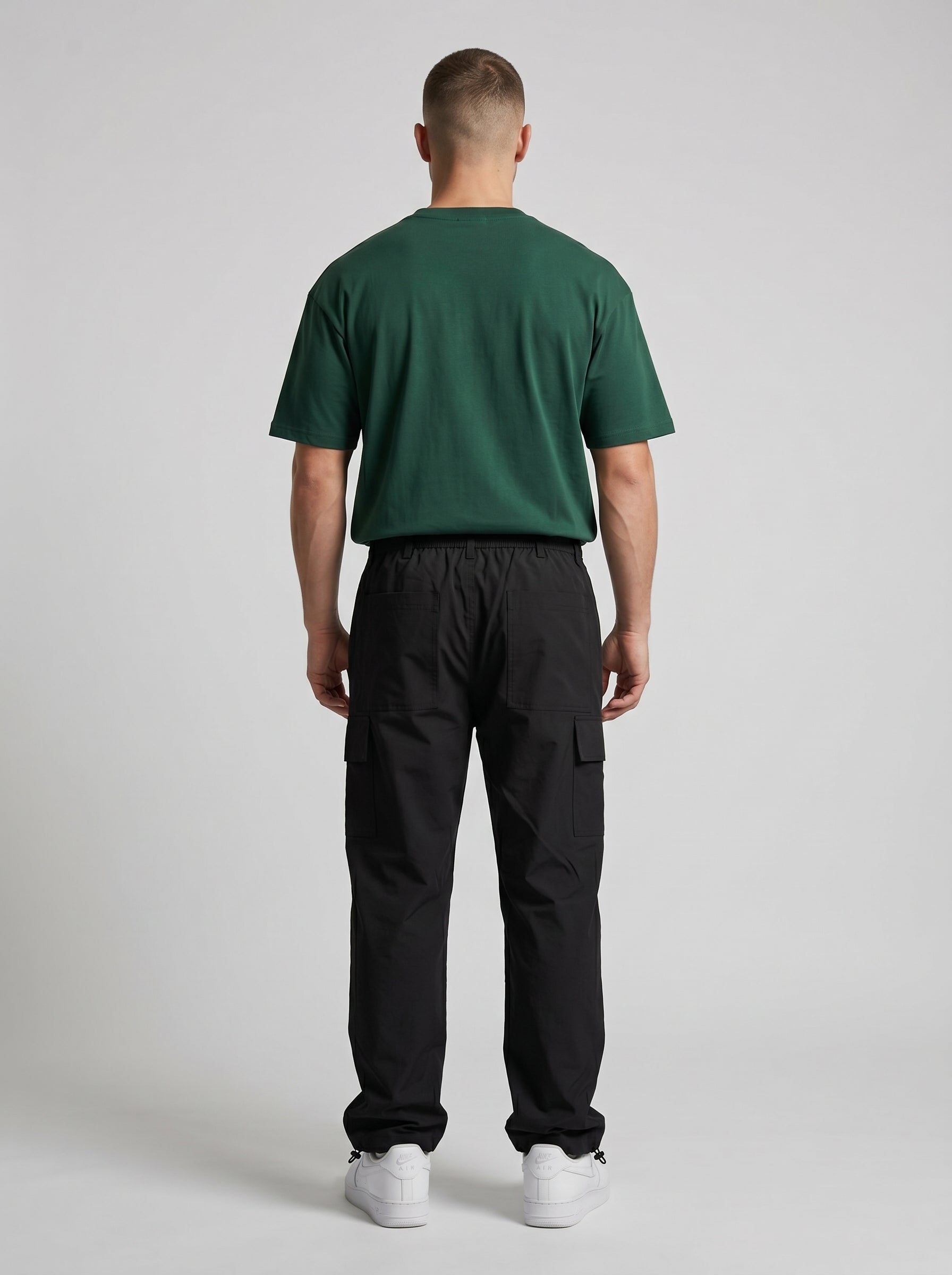 BLACK PARACHUTE CARGO PANTS