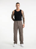 BROWN PARACHUTE CARGO PANTS