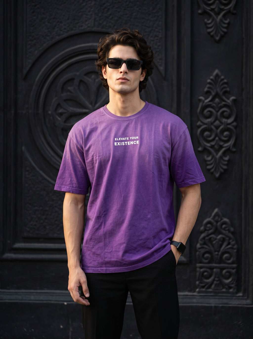 FADED WASH PURPLE T-SHIRT