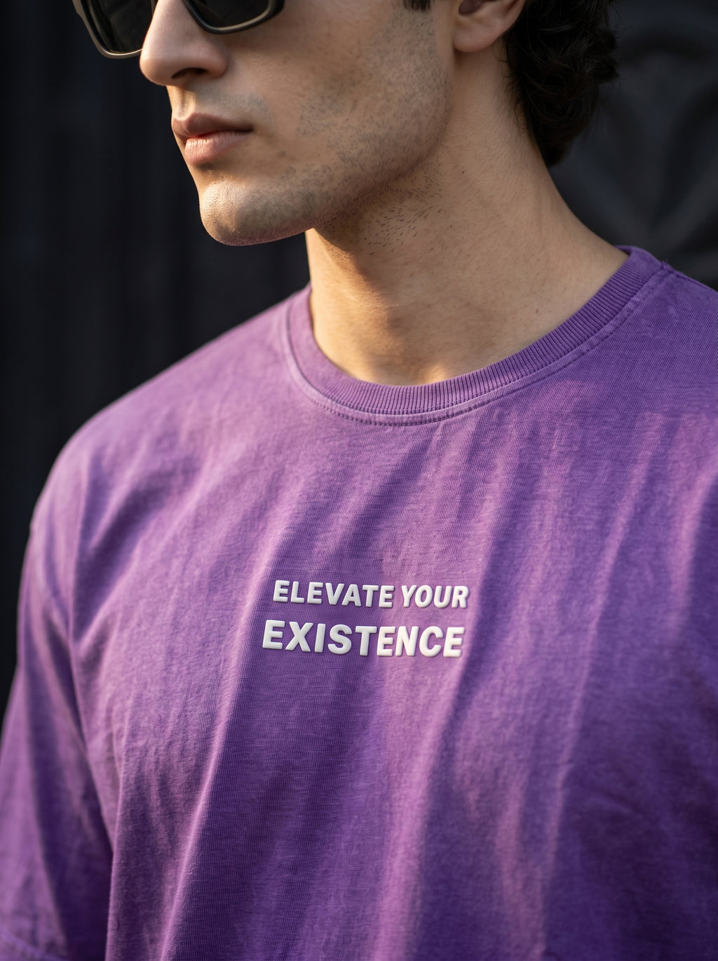 FADED WASH PURPLE T-SHIRT