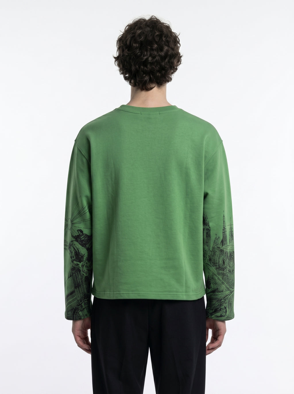 GOTHIC REIGN GREEN BOXY T-SHIRT