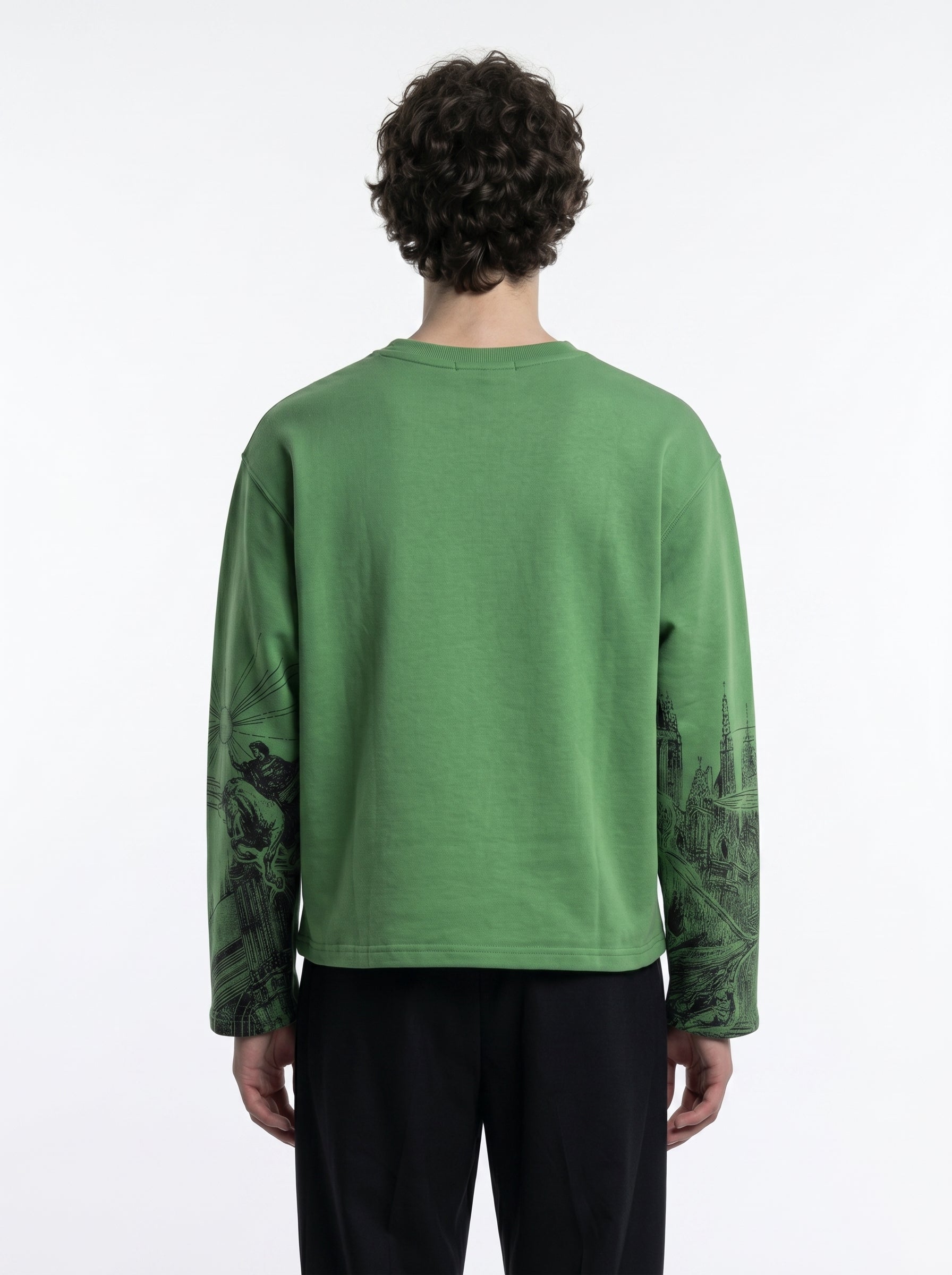 GOTHIC REIGN GREEN BOXY T-SHIRT